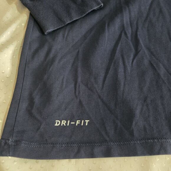 Notre Dame LOU HOLTZ Medal Of Freedom Nike Dri-FIT Long Sleeve Tee Rush Blue XXL - Picture 5 of 14